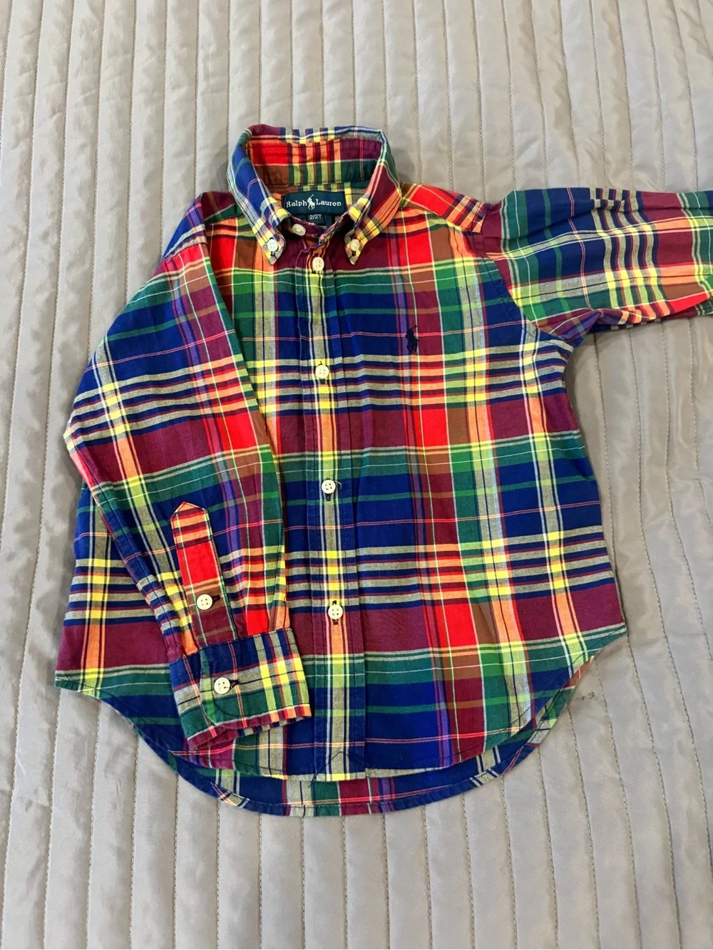 Ralph Lauren Multi-Color Plaid Button-Down Shirt